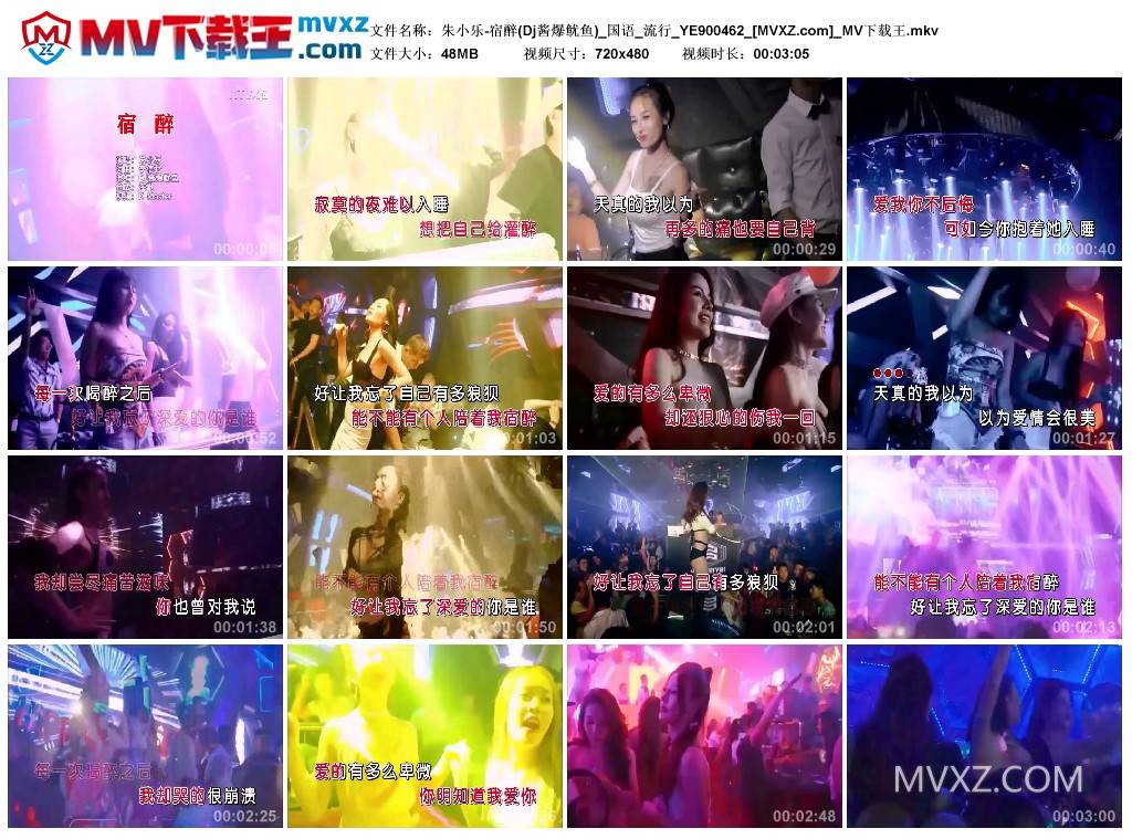 朱小乐-宿醉(Dj酱爆鱿鱼)_国语_流行_YE900462